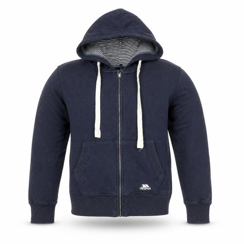 Trespass Boys Blue XXS Full Zip Hooded Jacket Hoodie Cotton Blend