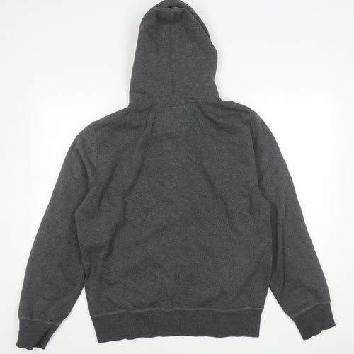 Authentic Apparel Men’s Grey L Hoodie Jacket Full Zip Sports Casual