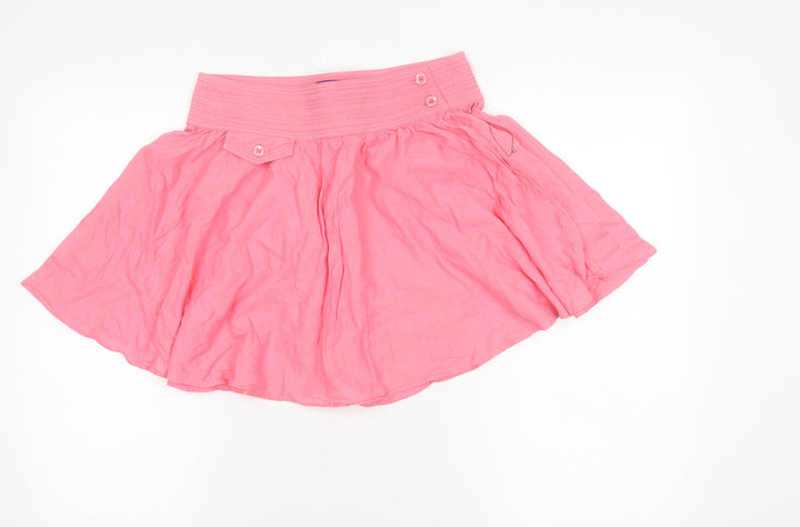 Therapy Womens Pink Cotton A-Line Short Skirt Size 8