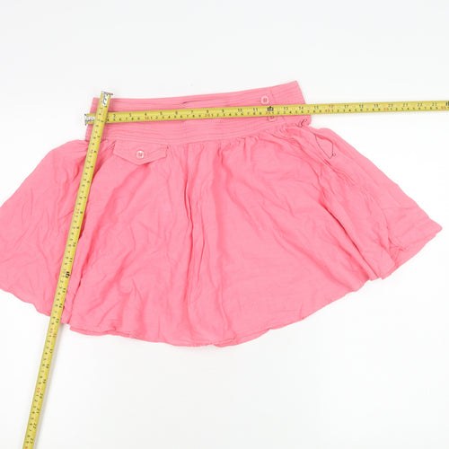 Therapy Womens Pink Cotton A-Line Short Skirt Size 8