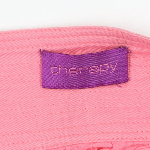 Therapy Womens Pink Cotton A-Line Short Skirt Size 8