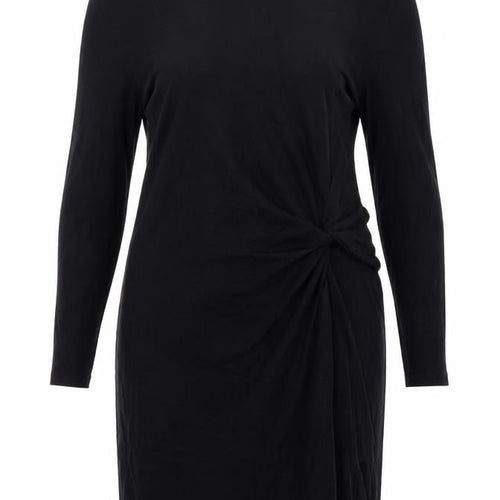Next Women’s Black Sheath Dress Size 14 Long Sleeve Ruched Knit