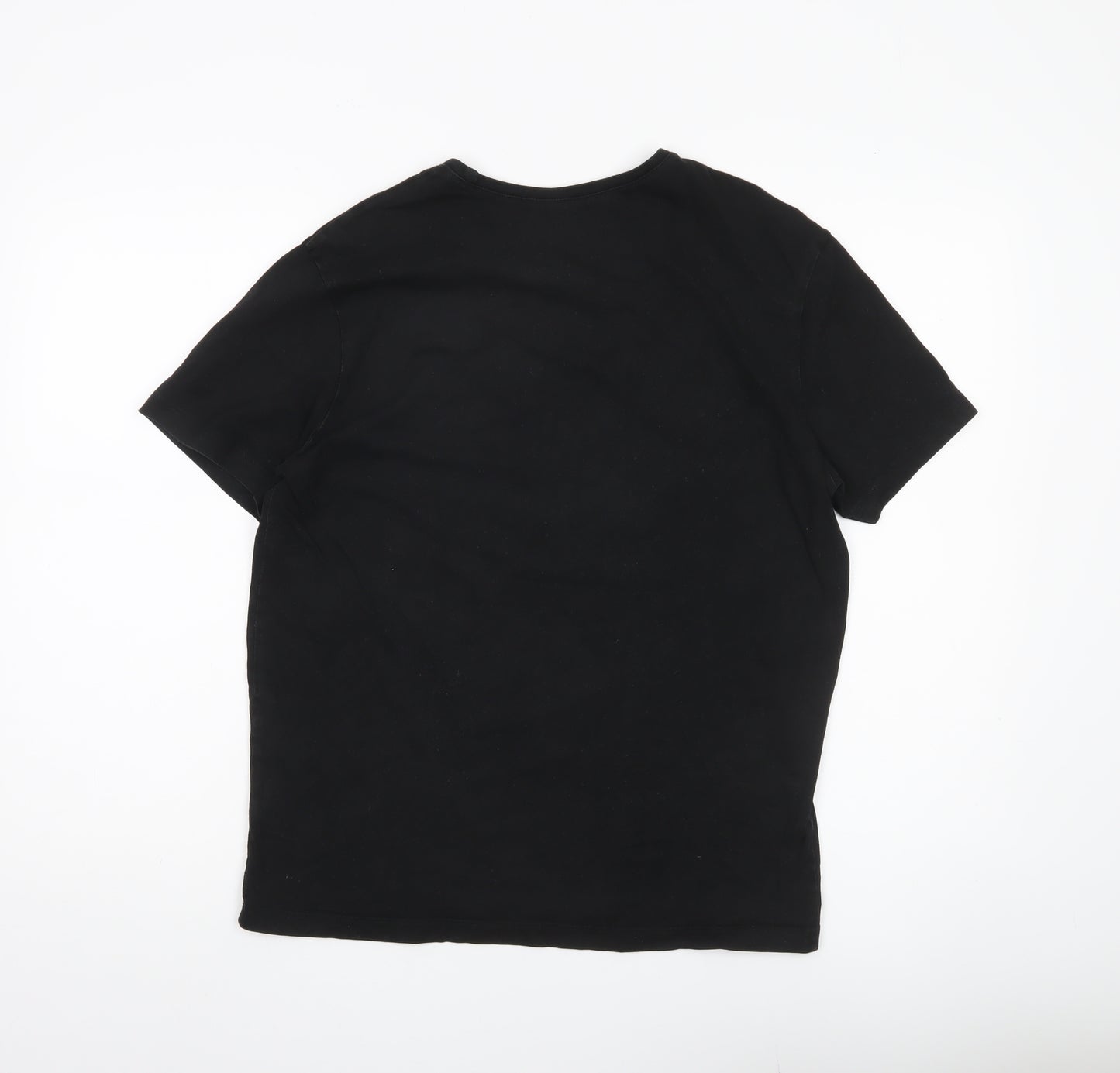 Hugo Boss Men's Black M Regular Fit Crew Neck Cotton T-Shirt