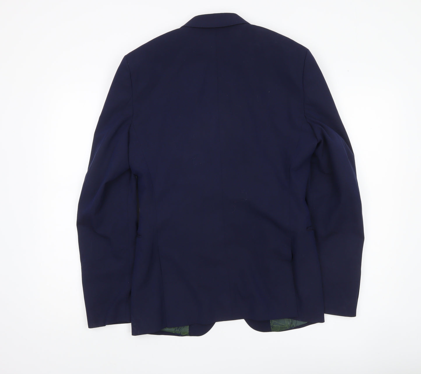 Remus Uomo Men's Blue 36R Slim Fit Blazer Jacket Formal