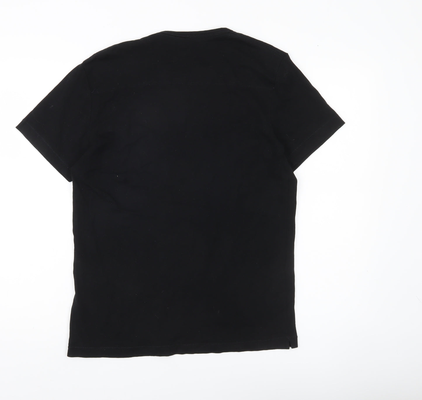 French Connection Men's Black L Crew Neck Cotton T-Shirt