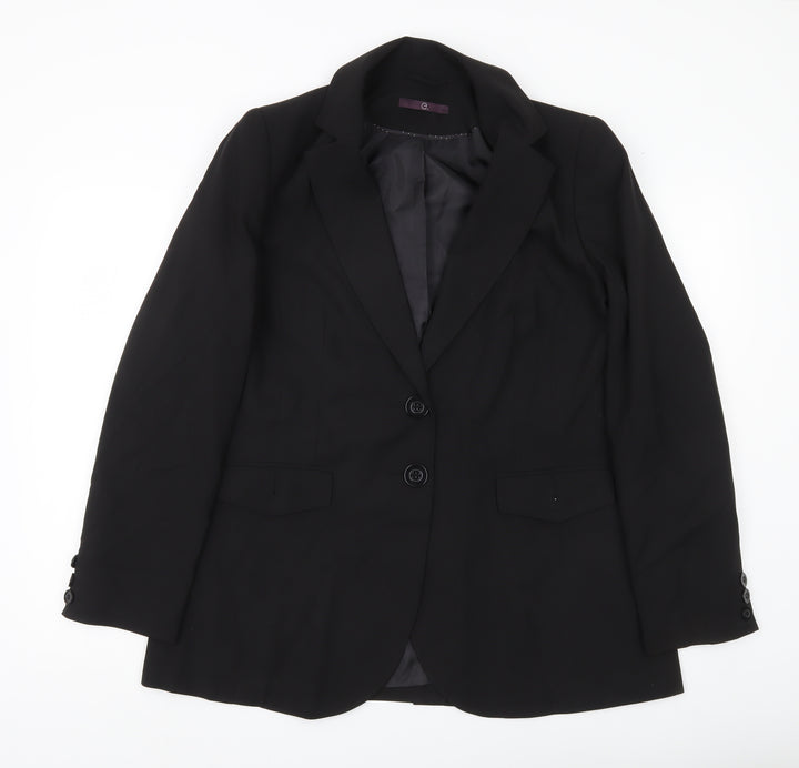 Evans Women’s Black Size 16 Single-Breasted Suit Jacket Blazer