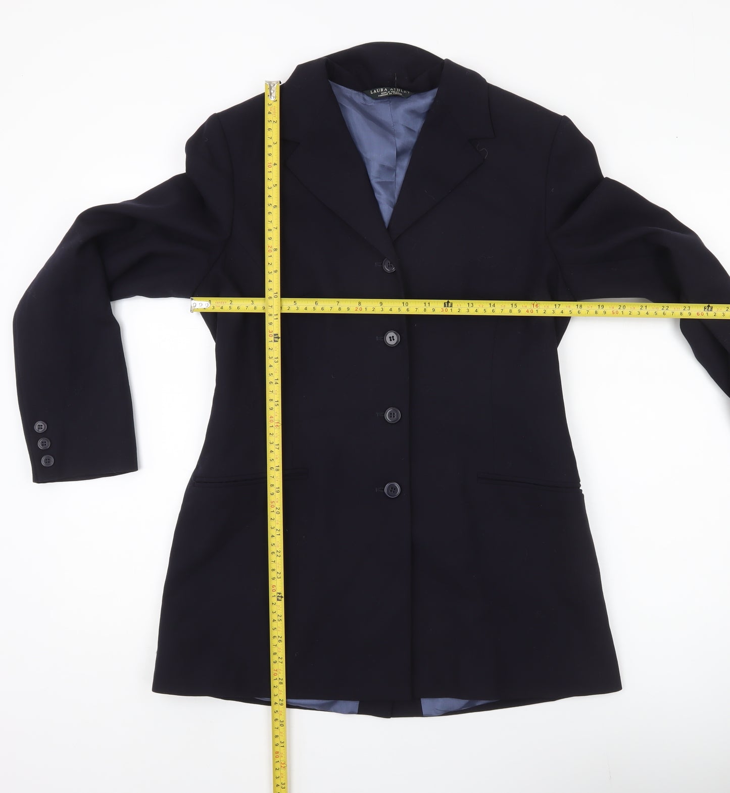 Laura Ashley Women’s Black Wool Suit Jacket UK 12 Regular Fit