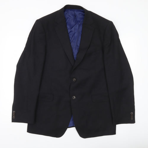 Marks and Spencer Men's Charcoal Wool Blazer 42 Chest Regular Fit