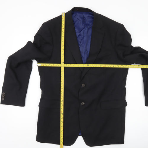 Marks and Spencer Men's Charcoal Wool Blazer 42 Chest Regular Fit