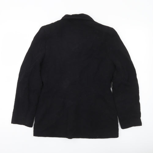 CMD Womens Black Size 12 Single-Breasted Blazer Jacket
