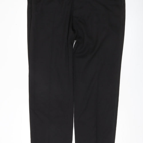Marks and Spencer Men’s Black 42W 31L Regular Fit Dress Trousers