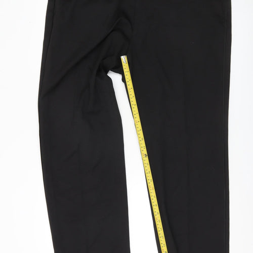 Marks and Spencer Men’s Black 42W 31L Regular Fit Dress Trousers