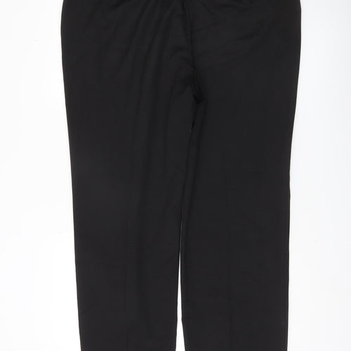 Marks and Spencer Men’s Black 42W 31L Regular Fit Dress Trousers