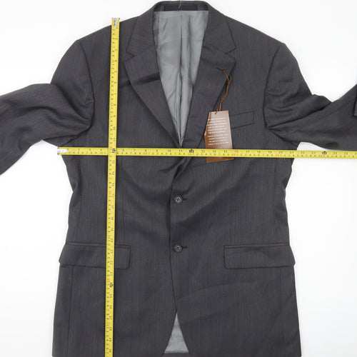 Marks and Spencer Men's Grey 40R Wool Blend Blazer Jacket