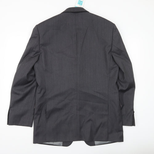 Marks and Spencer Men's Grey 40R Wool Blend Blazer Jacket