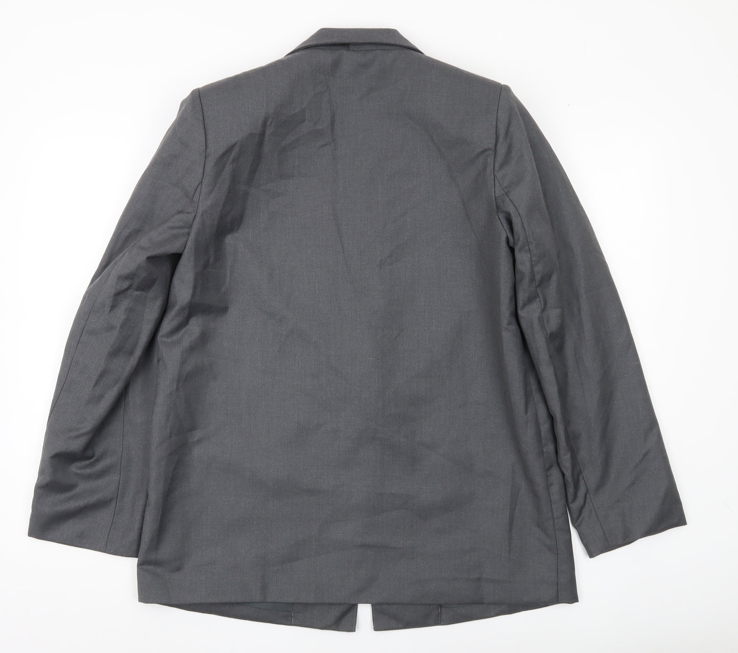 PrettyLittleThing Women's Grey Size 8 Single Breasted Blazer Jacket