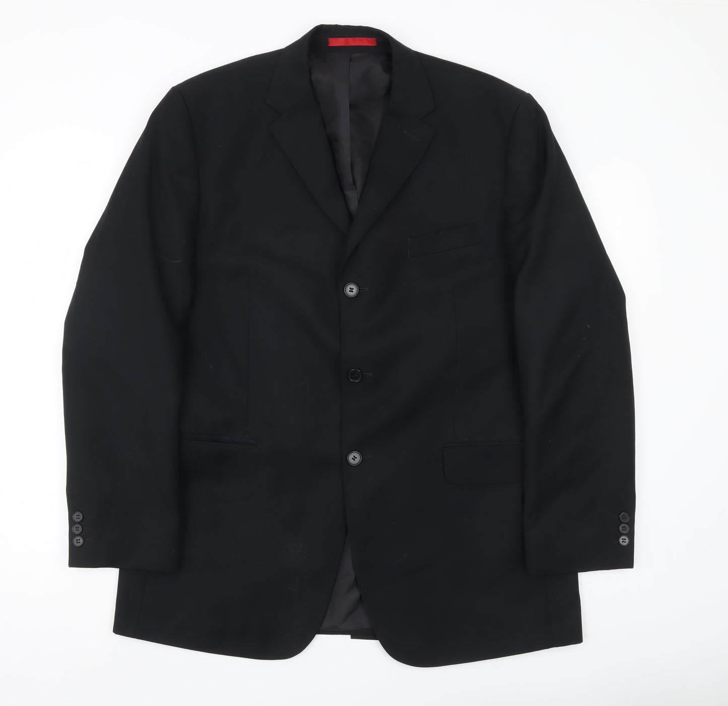 Burton Men’s Black Blazer 42R Notch Lapel Two Button Jacket