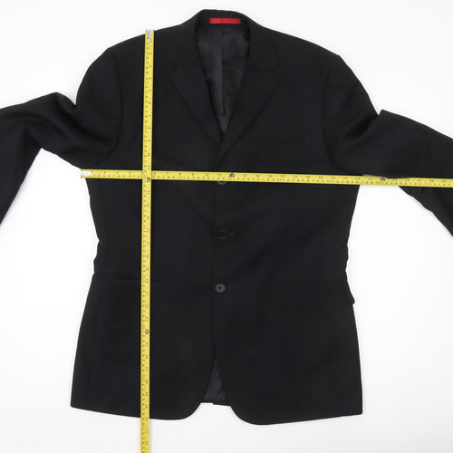 Burton Men’s Black Blazer 42R Notch Lapel Two Button Jacket