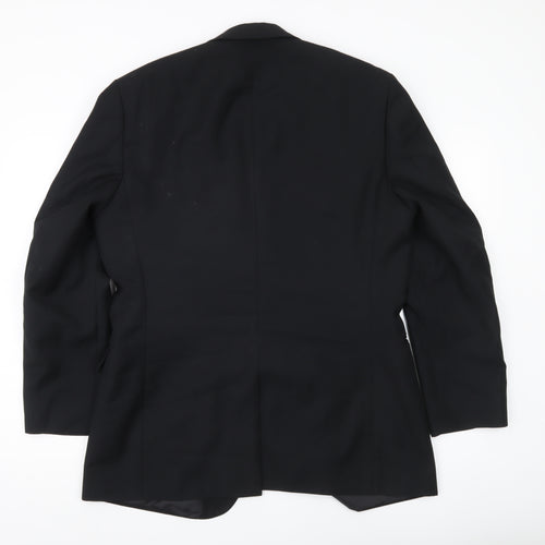 Burton Men’s Black Blazer 42R Notch Lapel Two Button Jacket