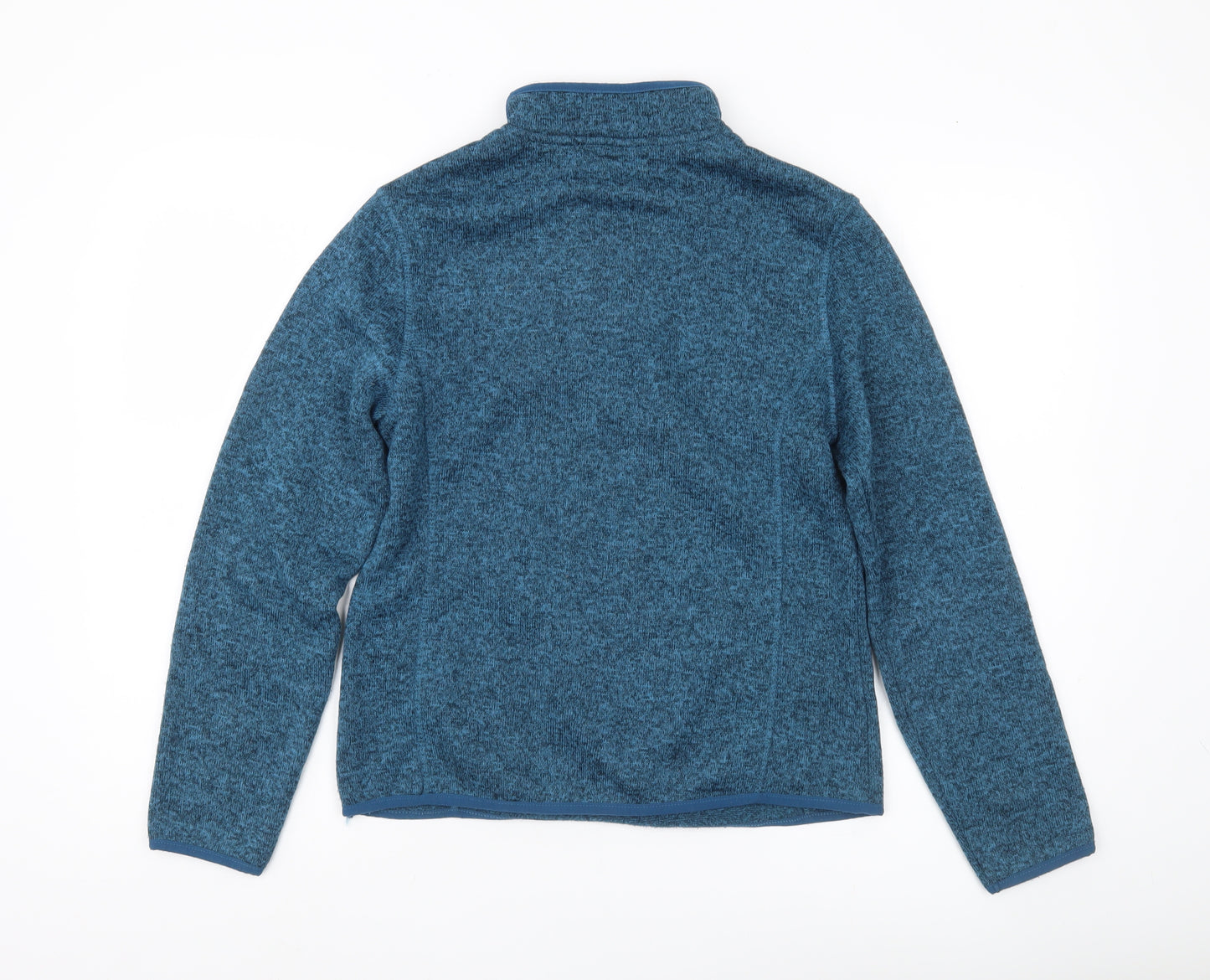 Crane Womens Blue Small Fleece Sweatshirt 1/2 Zip Pullover Activewear