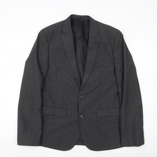 ASOS Men’s Grey Slim Fit Blazer Jacket Size 40 Chest