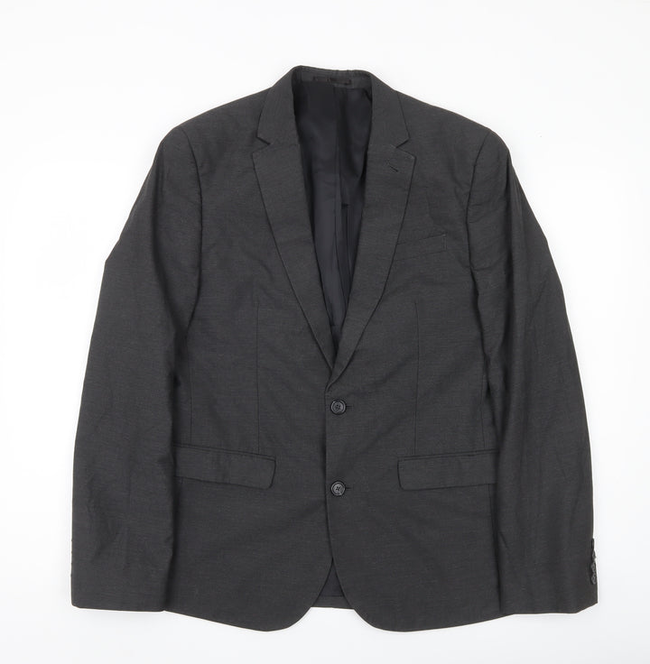 ASOS Men’s Grey Slim Fit Blazer Jacket Size 40 Chest