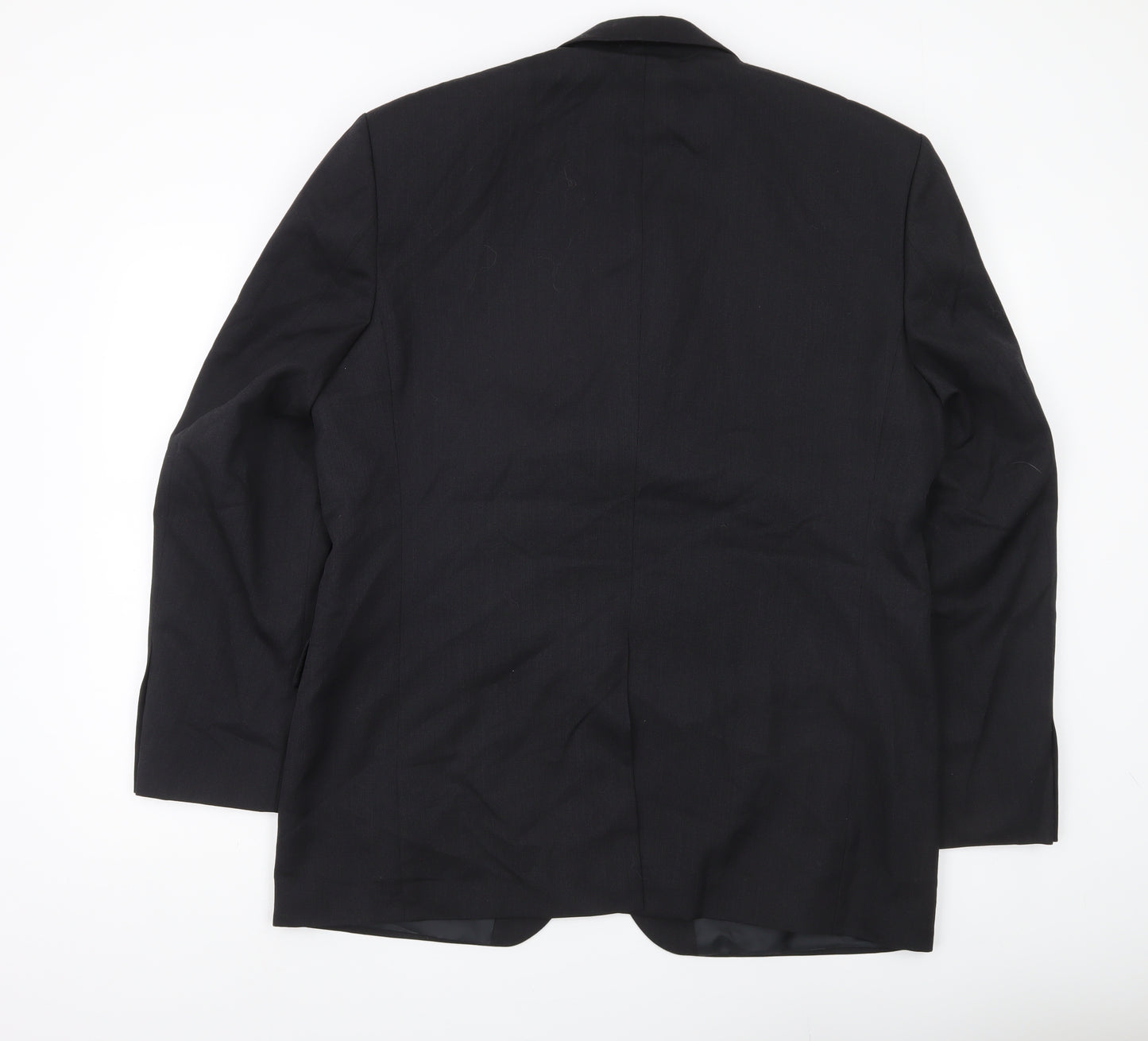 Burton Mens Black 42R Suit Jacket Notch Lapel Single-Breasted