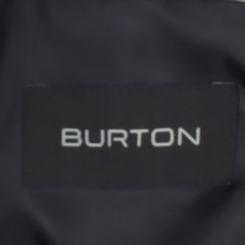 Burton Mens Black 42R Suit Jacket Notch Lapel Single-Breasted