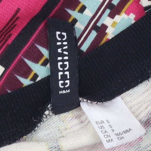 H&M Divided Womens Multicoloured Aztec Sweatshirt Size S Cotton