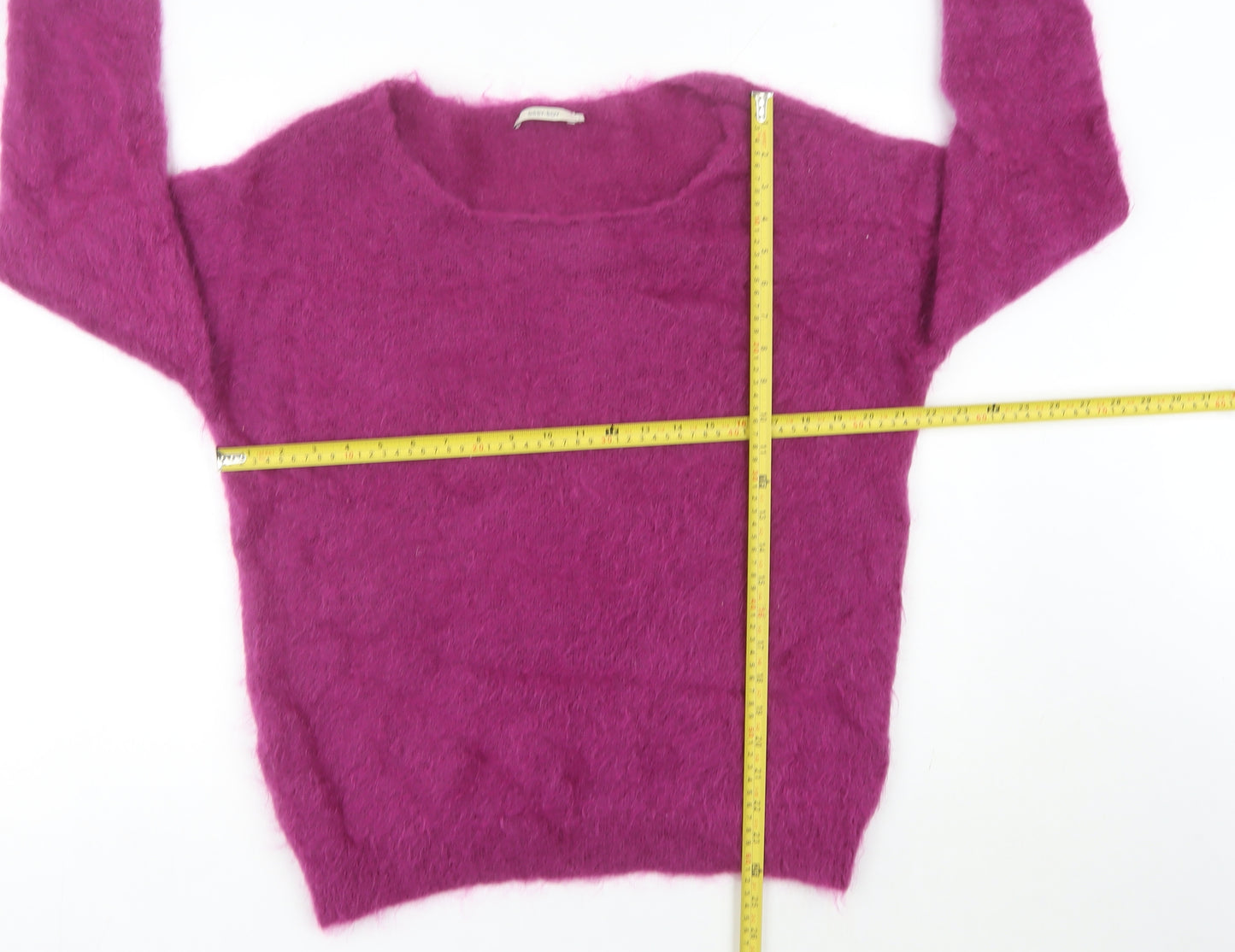 Sissy-Boy Women’s Purple Mohair Blend Pullover Jumper Size L