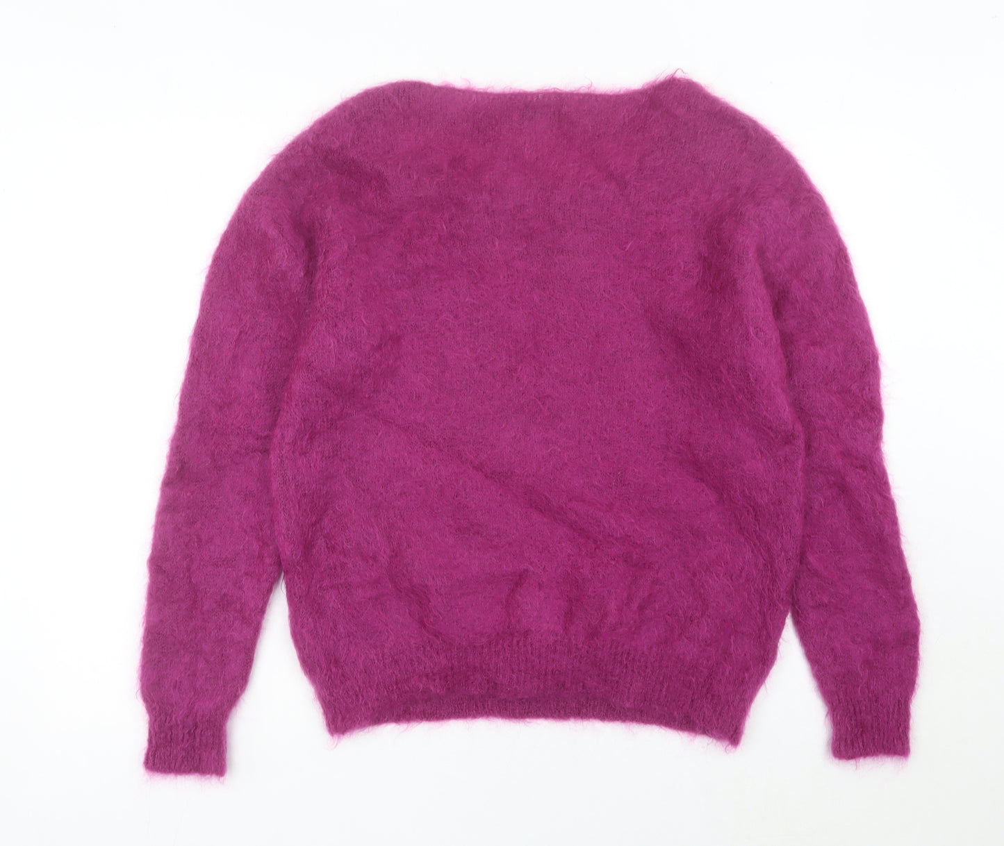 Sissy-Boy Women’s Purple Mohair Blend Pullover Jumper Size L