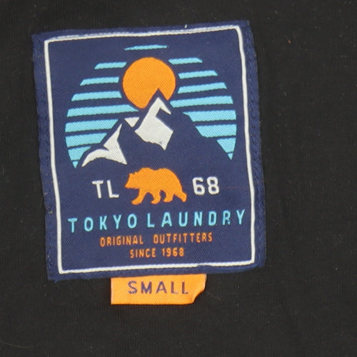 Tokyo Laundry Men’s Blue Fleece Hooded Jacket Small Regular Fit