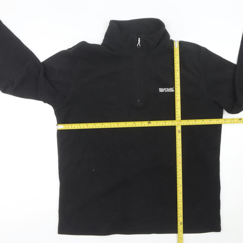 Regatta Men’s Black Fleece 1/4 Zip Pullover Sweatshirt Size L