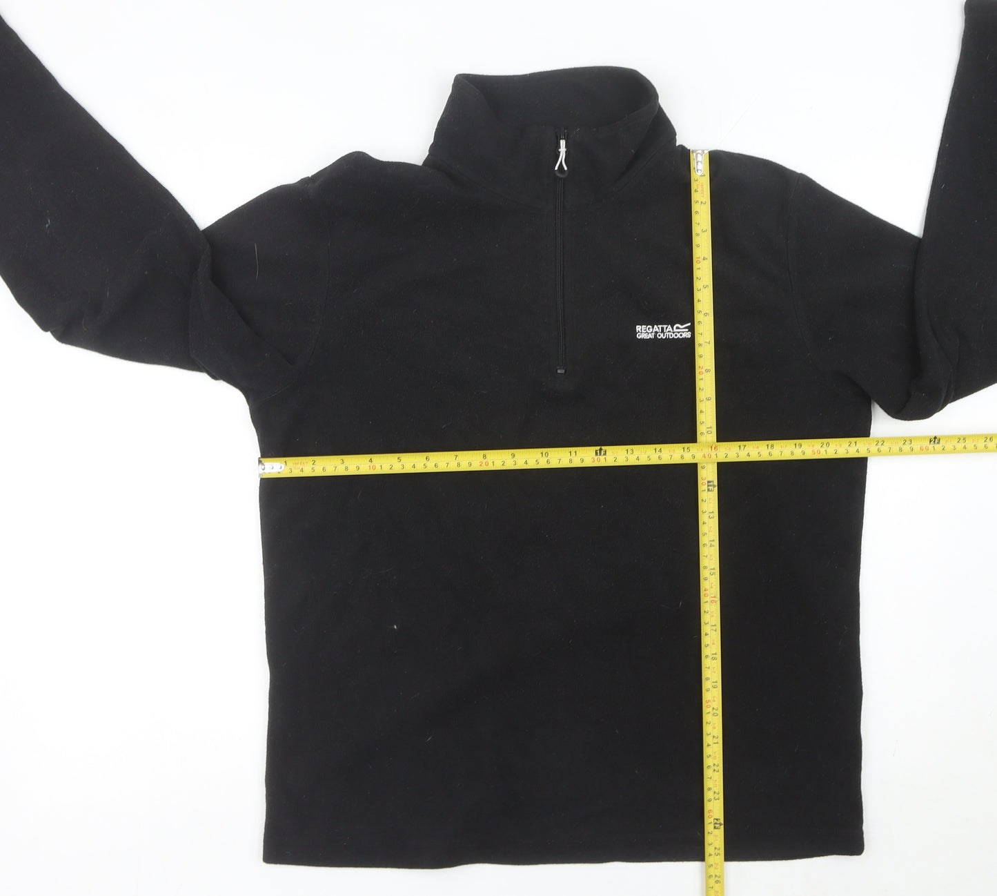 Regatta Men’s Black Fleece 1/4 Zip Pullover Sweatshirt Size L