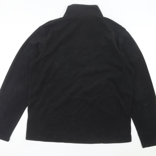 Regatta Men’s Black Fleece 1/4 Zip Pullover Sweatshirt Size L