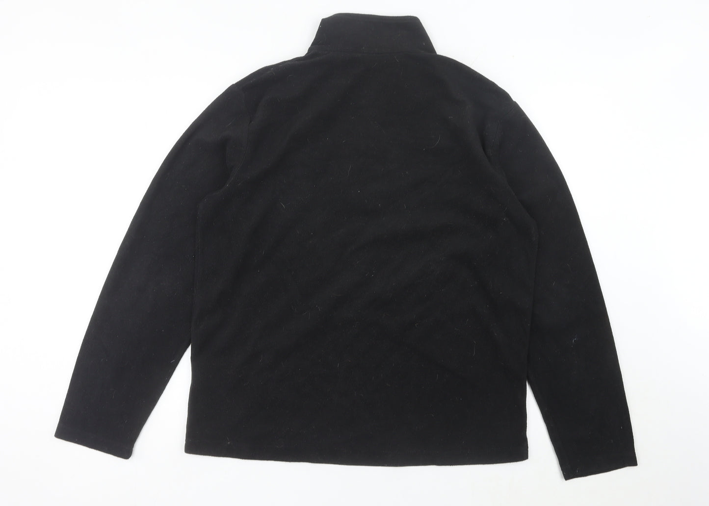 Regatta Men’s Black Fleece 1/4 Zip Pullover Sweatshirt Size L
