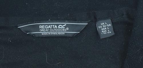 Regatta Men’s Black Fleece 1/4 Zip Pullover Sweatshirt Size L