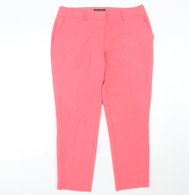 Dorothy Perkins Womens Pink Slim Chino Trousers Size 14