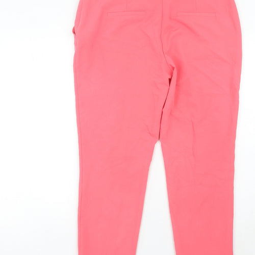 Dorothy Perkins Womens Pink Slim Chino Trousers Size 14