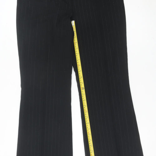 Marks & Spencer Women’s Black Pinstripe Dress Pants Size 12 Regular