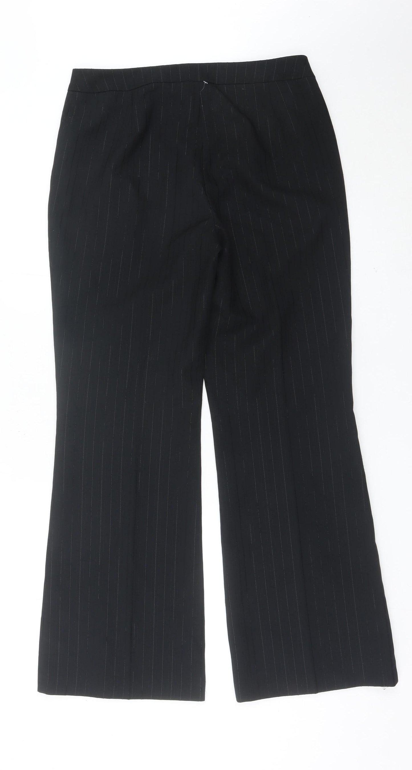 Marks & Spencer Women’s Black Pinstripe Dress Pants Size 12 Regular