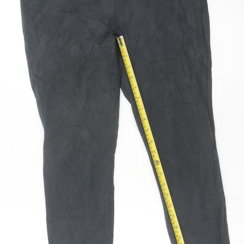 White Stuff Women Black Size 12 Slim Fit Stretch Trousers
