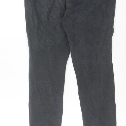 White Stuff Women Black Size 12 Slim Fit Stretch Trousers