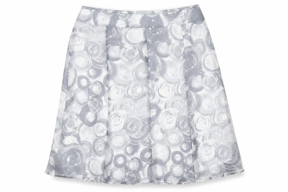 Front view of Basler Women’s Grey A-Line Knee Length Skirt, size UK 18, Polyester