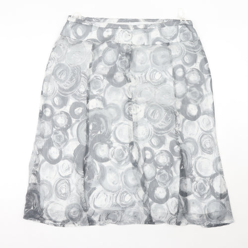 Basler Women’s Grey A-Line Knee Length Skirt Size 18 Polyester