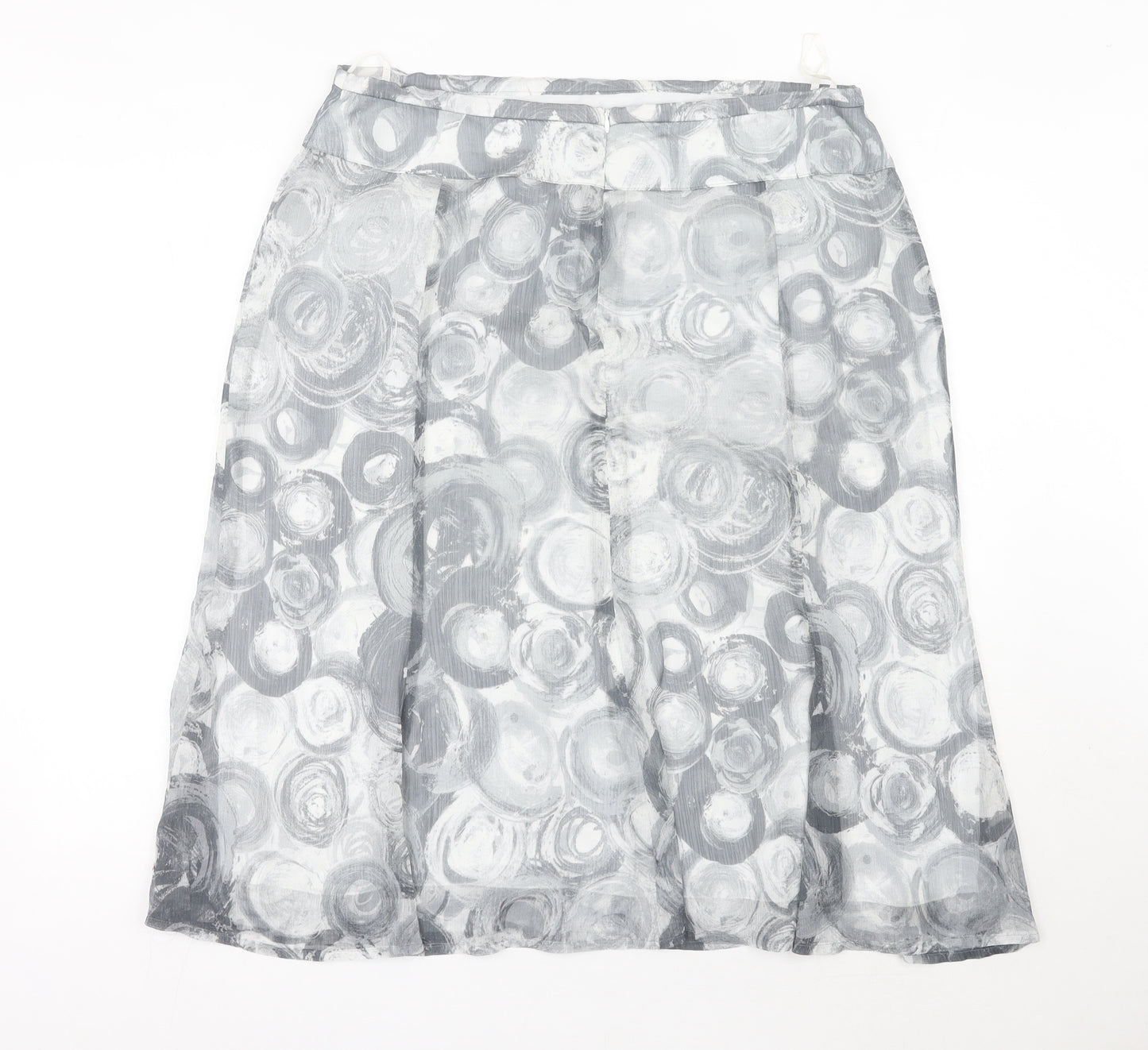 Basler Women’s Grey A-Line Knee Length Skirt Size 18 Polyester