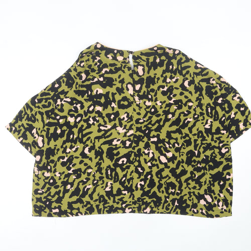 Topshop Women’s Multicoloured Animal Print Blouse Size 14