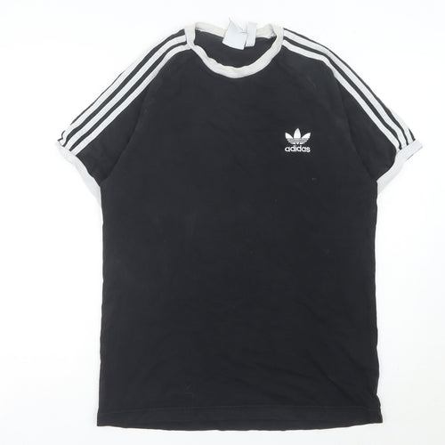 Adidas Mens Black Medium Regular Fit Sports T-Shirt