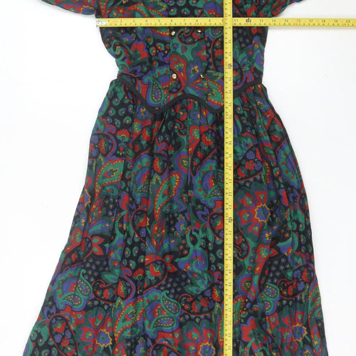 Irene Renee Girls Multicoloured Paisley Shirt Dress Age 12 Cotton Modal