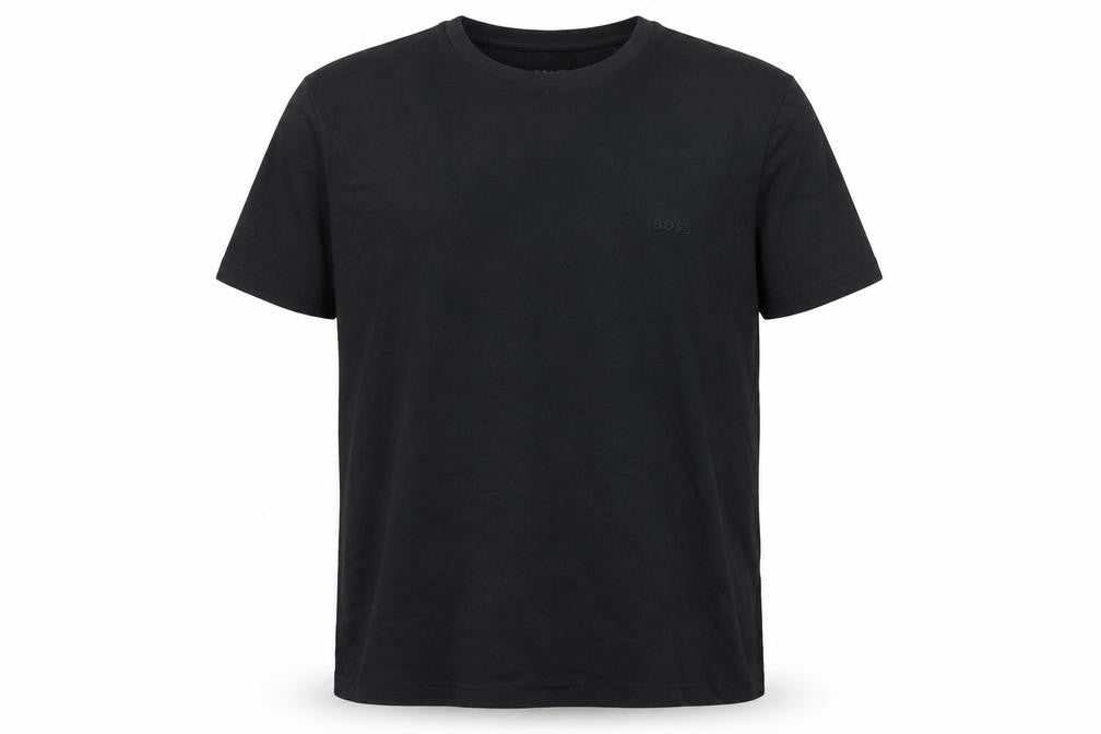 BOSS Mens Black 2XL Crew Neck Cotton T-Shirt